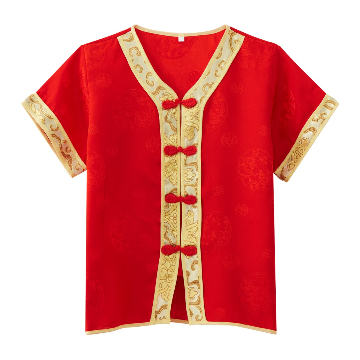 โคฟ บอย ชุดตรุษจีน สำหรับเด็กชาย รุ่น FCSS2312LB001 สีแดง ขนาด 4
