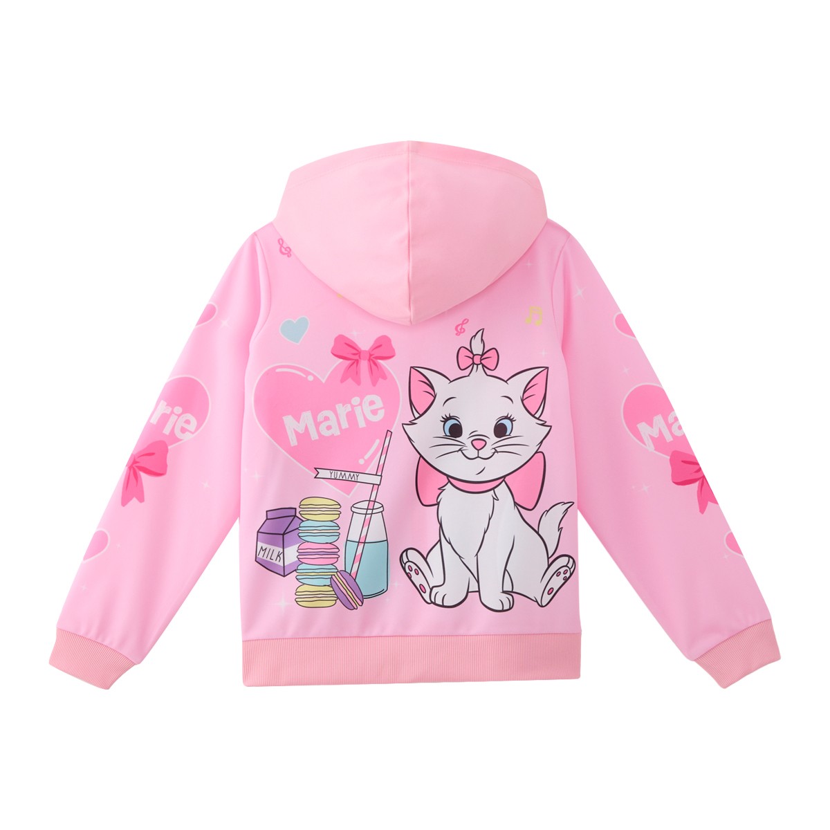 เบสิโค x ดิสนีย์ เสื้อแจ็คเก็ตพิมพ์ลายแมวมารี สำหรับเด็กหญิง รุ่น FMTN2509LG03R สีชมพู_1