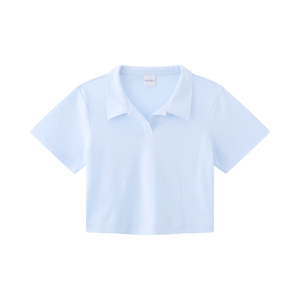 เบสิโค เสื้อคอปกผู้หญิง สีฟ้า_thumbnail