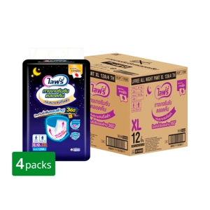 LIFREE Adult Diaper Pants Size XL 12 pcs x 4 Pack