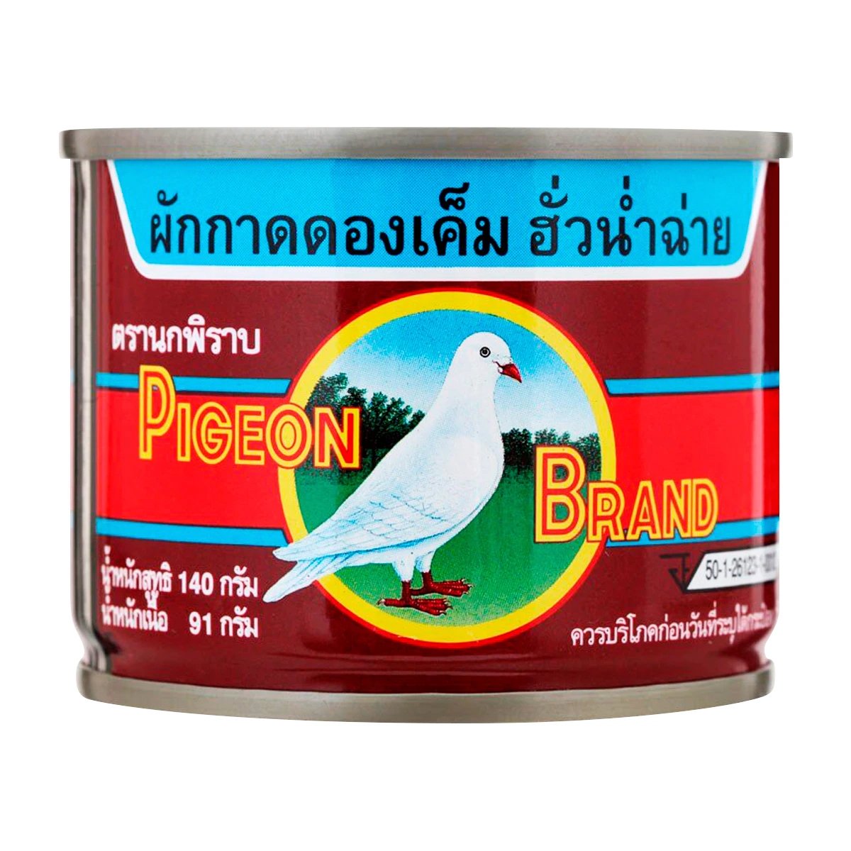 นกพิราบ ผักกาดดองเค็มฮั่วน่ำฉ่าย ฝาดึง 140 ก. x 6 ชิ้น_2