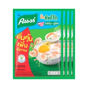 Knorr Big Cup Jok Instant Rice Porridge Shrimp and Crab Stick 50g. Pack 4sachets
