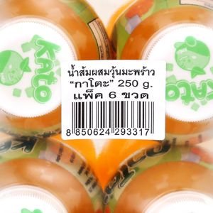 กาโตะ น้ำส้ม 25% ผสมวุ้นมะพร้าว 250 มล. แพ็ค 6_thumbnail_4
