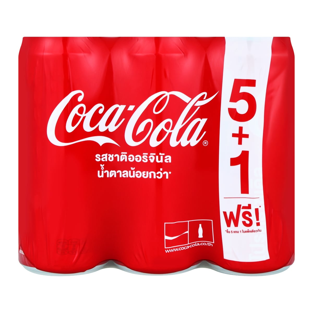 โค้ก น้ำอัดลมกระป๋อง รสออริจินัล 325 มล. x 5+1 ชิ้น_8