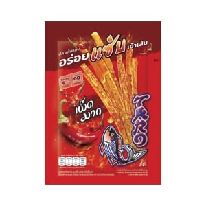 Taro Sauce Coated Fish Snack Extreme Hot Cuttlefish Flavoured 18g.