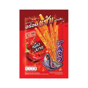 TARO Sauce Coated Fish Snack Extreme Hot Cuttlefish Flavor 18 g.