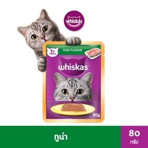 Whiskas Cat Adult Tuna Cat Food Wet Pouch 80g.