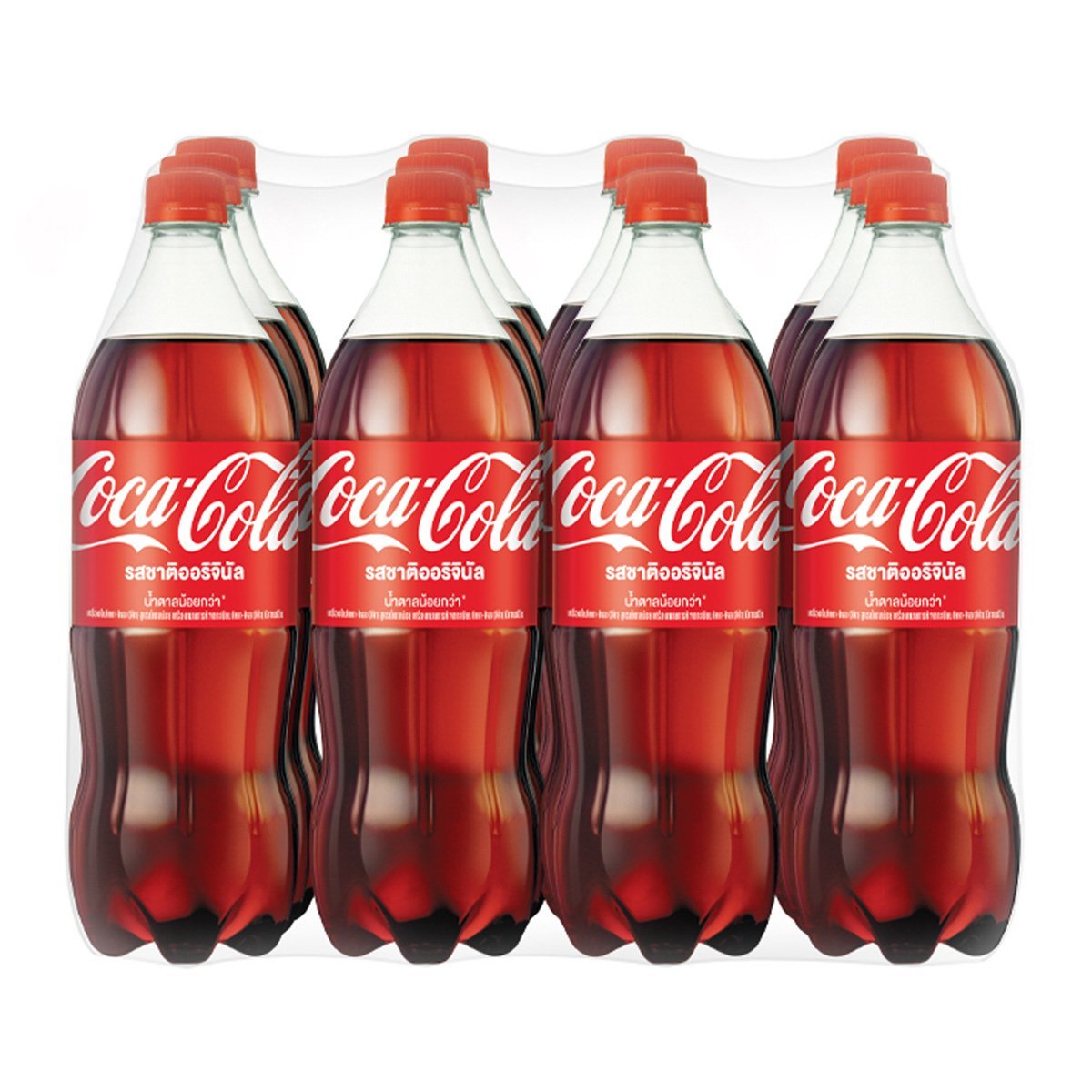 โค้ก น้ำอัดลม รสออริจินัล สูตรน้ำตาลน้อยกว่า 1 ล. x 12 ชิ้น_1