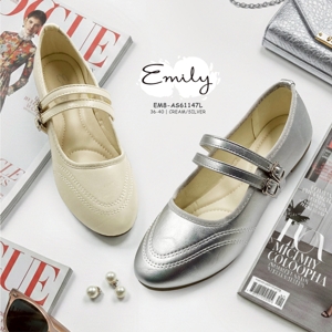 อิมิลี่ รองเท้าส้นแบน สำหรับผู้หญิง รุ่น EM8-AS61147L สีเงิน ขนาด 38_thumbnail_3