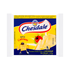 CHESDALE Natural Cheese Slices 125 G