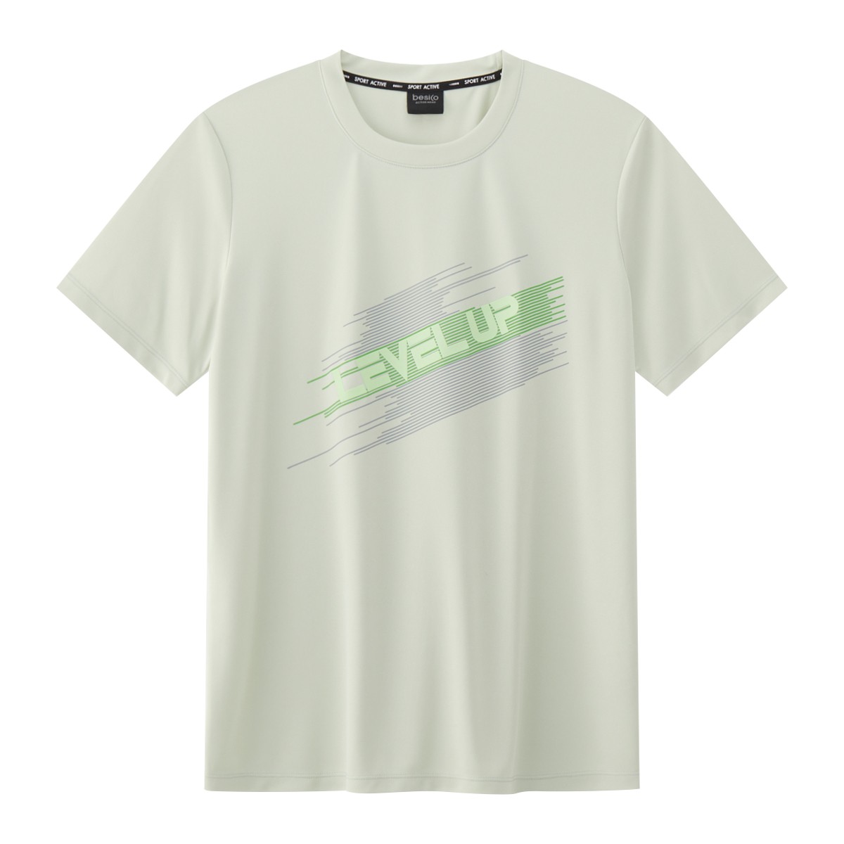 เบสิโค เสื้อยืดผู้ชาย รุ่น FSWN24Q4MS003 สีเขียว