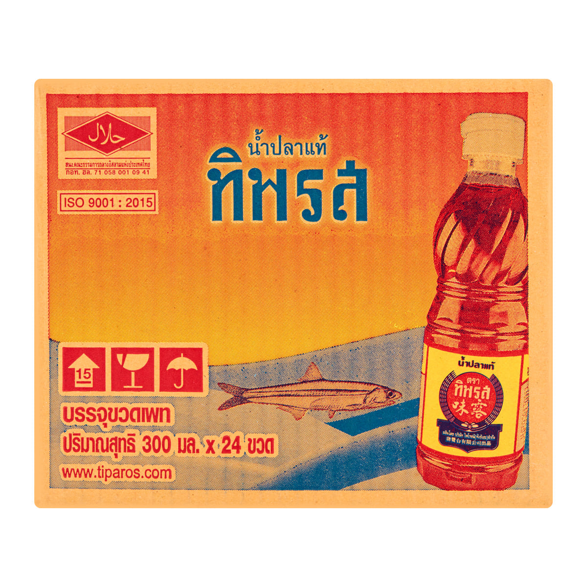 ทิพรส น้ำปลาแท้บรรจุขวดเพท 300 มล. แพ็ค 24_3