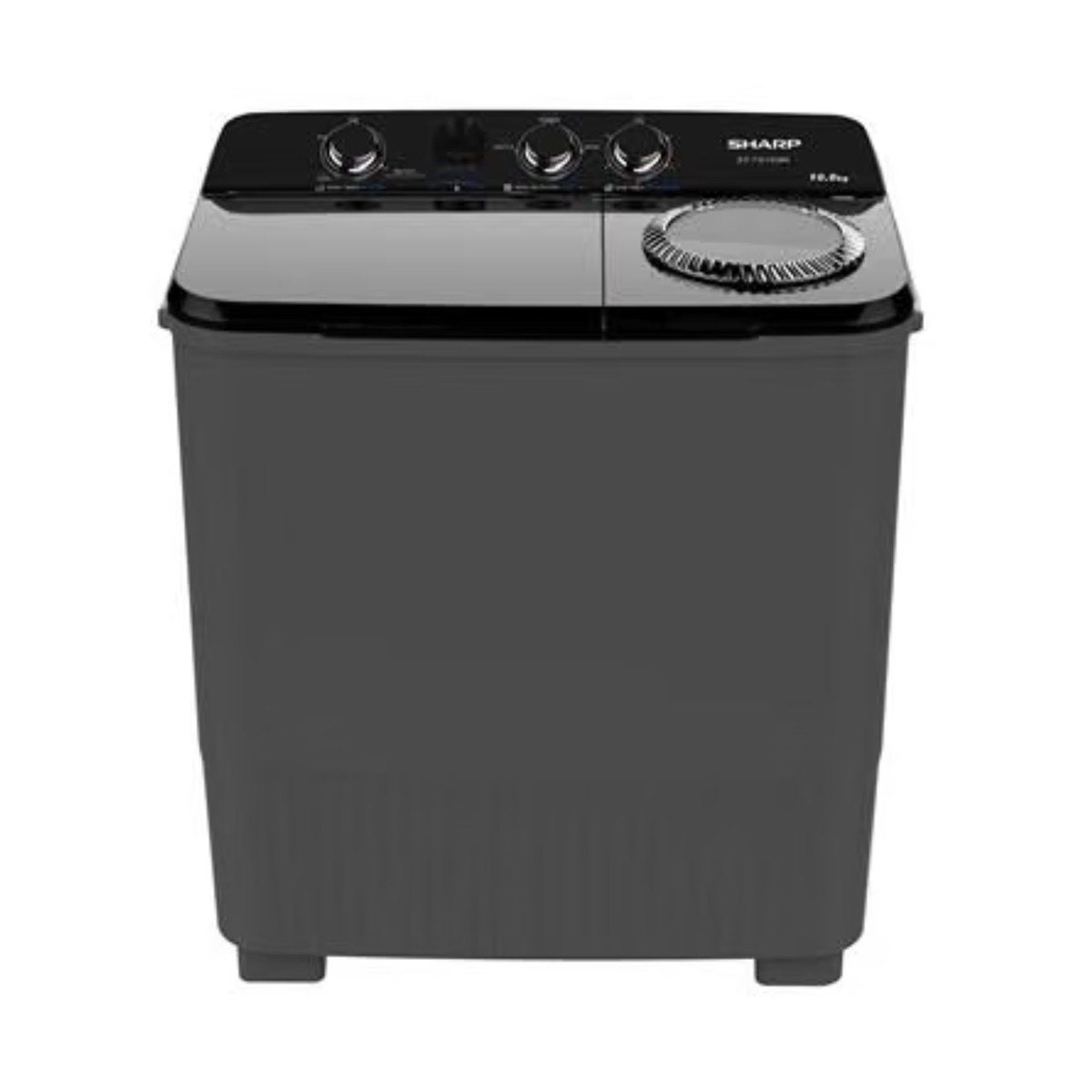 ชาร์ป เครื่องซักผ้าฝาบน 2 ถัง รุ่น ES-TW100BK ขนาด 10 กก. สีดำ_1