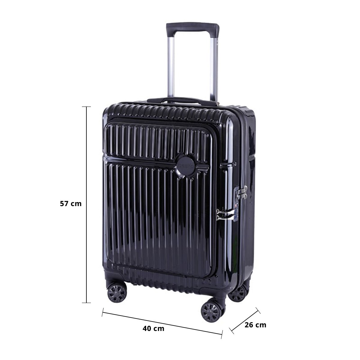 เบสิโค กระเป๋าเดินทาง รุ่น RE1142 ขนาด 20 นิ้ว สีดำ_5