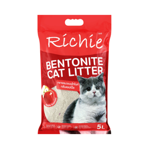 RICHIE Bentonite Cat Litter Apple Scented 5 l.
