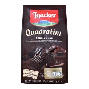 Loacker Quadratini Double Choc 125g