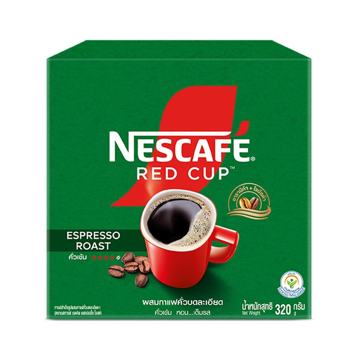 เนสกาแฟ เรดคัพ เอสเปรสโซ่ โรสต์ กาแฟสำเร็จรูปผสมกาแฟคั่วบดละเอียด 320 ก.