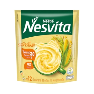 Nesvita Actifibras Instant Cereal Beverage Corn Flavor 23g. Pack 12sachets
