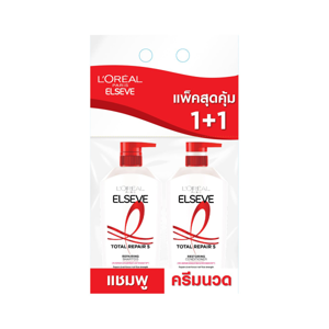 ลอรีอัล ปารีส เอลแซฟ โททอล รีแพร์ 5 รีแพร์ริ่ง ชุดแชมพู+ครีมนวด 400+375 มล._thumbnail