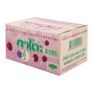 กาโตะ น้ำลิ้นจี่ 25% ผสมวุ้นมะพร้าว 250 มล. แพ็ค 24_thumbnail_3