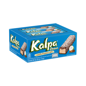 KALPA Wafers Coated with Chocolate and Coconut 20 g. Pack 12