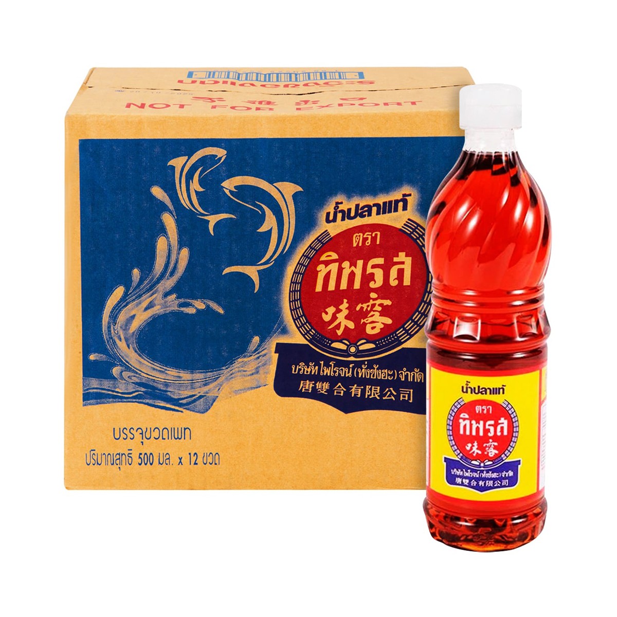 ทิพรส น้ำปลาแท้ 500 มล. แพ็ค 12_1