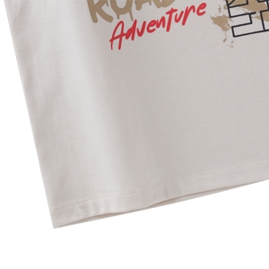 เบสิโค เสื้อยืดคอกลมแขนสั้น พิมพ์ลายตรงอก สำหรับเด็กชาย รุ่น BVDS2406LB002 สีเบจ_thumbnail_4