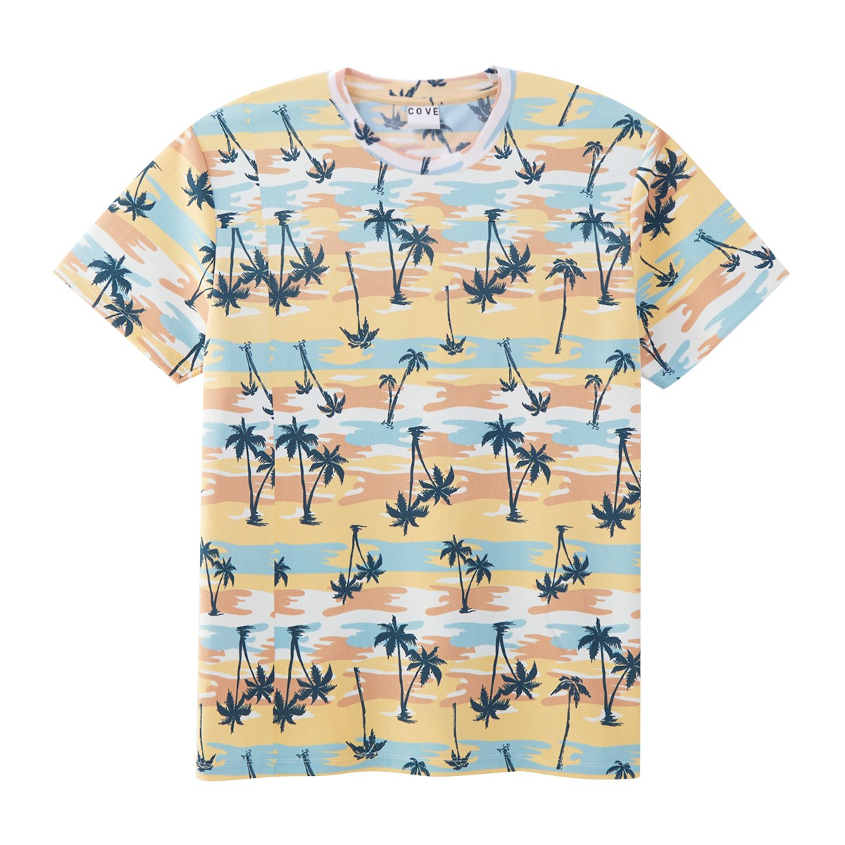 เบสิโค เสื้อยืดผู้ชาย รุ่น FCHS25Q1YMR02 สีส้ม