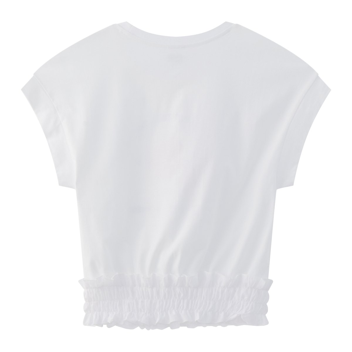 เบสิโค เสื้อยืดเอวจั๊มผู้หญิง รุ่น FASL25Q2LC002 สีขาว_1