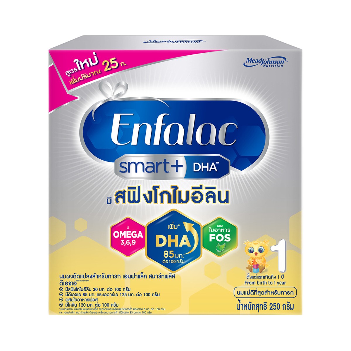 เอนฟาแล็ค สมาร์ทพลัส นมผงดัดแปลงสำหรับทารก สูตร 1 ขนาด 250 ก._2