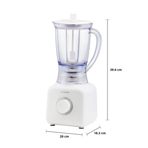 ชาร์ป เครื่องปั่น 600W รุ่น EM-M601 ขนาด 1.25 ล. สีขาว_thumbnail_9