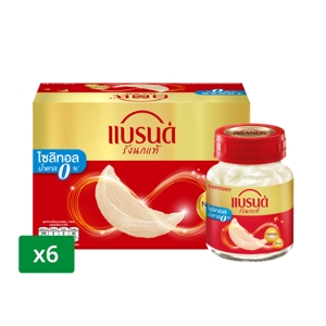 แบรนด์ เครื่องดื่มรังนกแท้สำเร็จรูป สูตรไซลิทอล 70 มล. แพ็ค 6