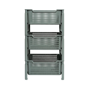BIG C HAPPY PRICE 3-Tier Plastic Shelve Grey