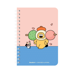 ดั๊บเบิ้ล เอ สมุดสันห่วง OHIGE A6 80 แกรม 60 แผ่น คละแบบ_thumbnail_2
