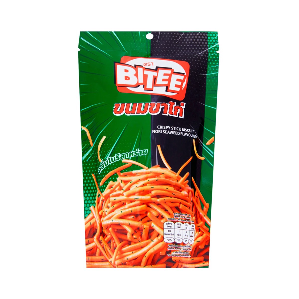 ไบตี้ ขนมขาไก่ กลิ่นโนริสาหร่าย 75 ก. แพ็ค 6_2