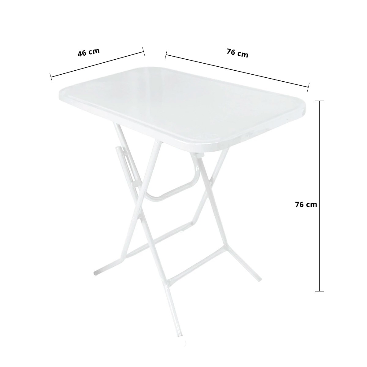 เบสิโค โต๊ะพับอเนกประสงค์ รุ่น NF-61 ขนาด 76 x 46 x 75 ซม. สีขาว_1