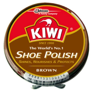 KIWI Shoe Polish Brown Color 45 ml.