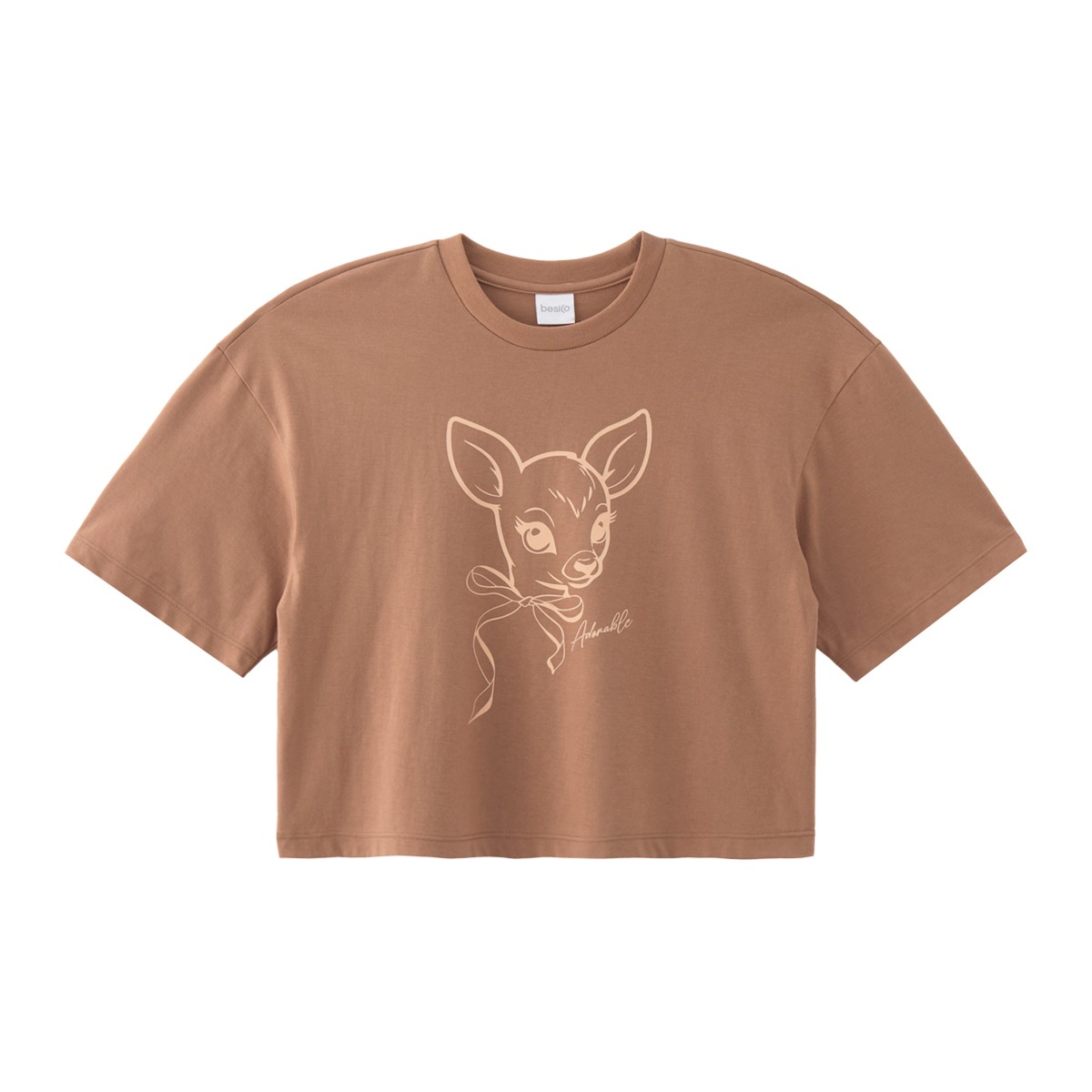 เบสิโค เสื้อครอป สำหรับผู้หญิง รุ่น FASL25Q4LC007 สีน้ำตาล
