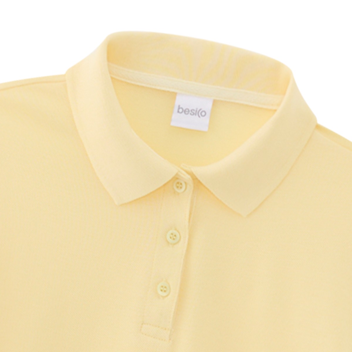 เบสิโค เสื้อโปโลผู้หญิง สีเหลือง_2