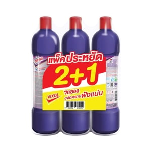 วิกซอล ผลิตภัณฑ์ล้างห้องน้ำ สีม่วง 900 มล. แพ็ค 2+1
