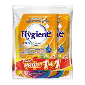 ไฮยีน เอ็กซ์เพิร์ท แคร์ ผลิตภัณฑ์ปรับผ้านุ่ม สูตรเข้มข้นพิเศษ กลิ่นแฮปปี้ซันชายน์ 1000 มล. แพ็ค 1+1_thumbnail