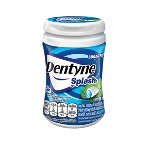 DENTYNE Splash Sugar-Free Gum Hyper Mint 28 tabs 53.2 g.