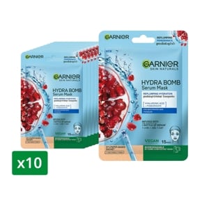 การ์นิเย่ สกิน แนทเชอรัลส์ ไฮดร้า บอม เซรั่ม มาส์ก รีพลัมปิ้ง ไฮเดรชั่น x 10 ชิ้น_thumbnail