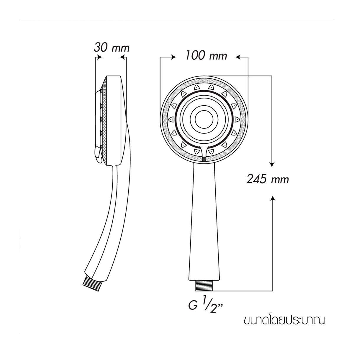 ดับบลิวเอสพี ชุดฝักบัว 3 ฟังก์ชัน รุ่น WSP-312_2