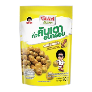 โก๋แก่ ถั่วลันเตาอบกรอบรสปลาหมึก 80 ก._thumbnail