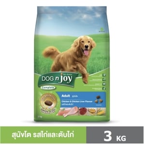 DogNJoy Complete Dog Food Adult Chicken Liver 3kg.