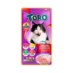 TORO TORO Lickable Treat Tuna and Katsuobushi with Scallop 75 g.