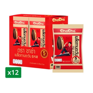 CHACHA Sunflower Seeds 5 Flavors 15 g. Pack 12