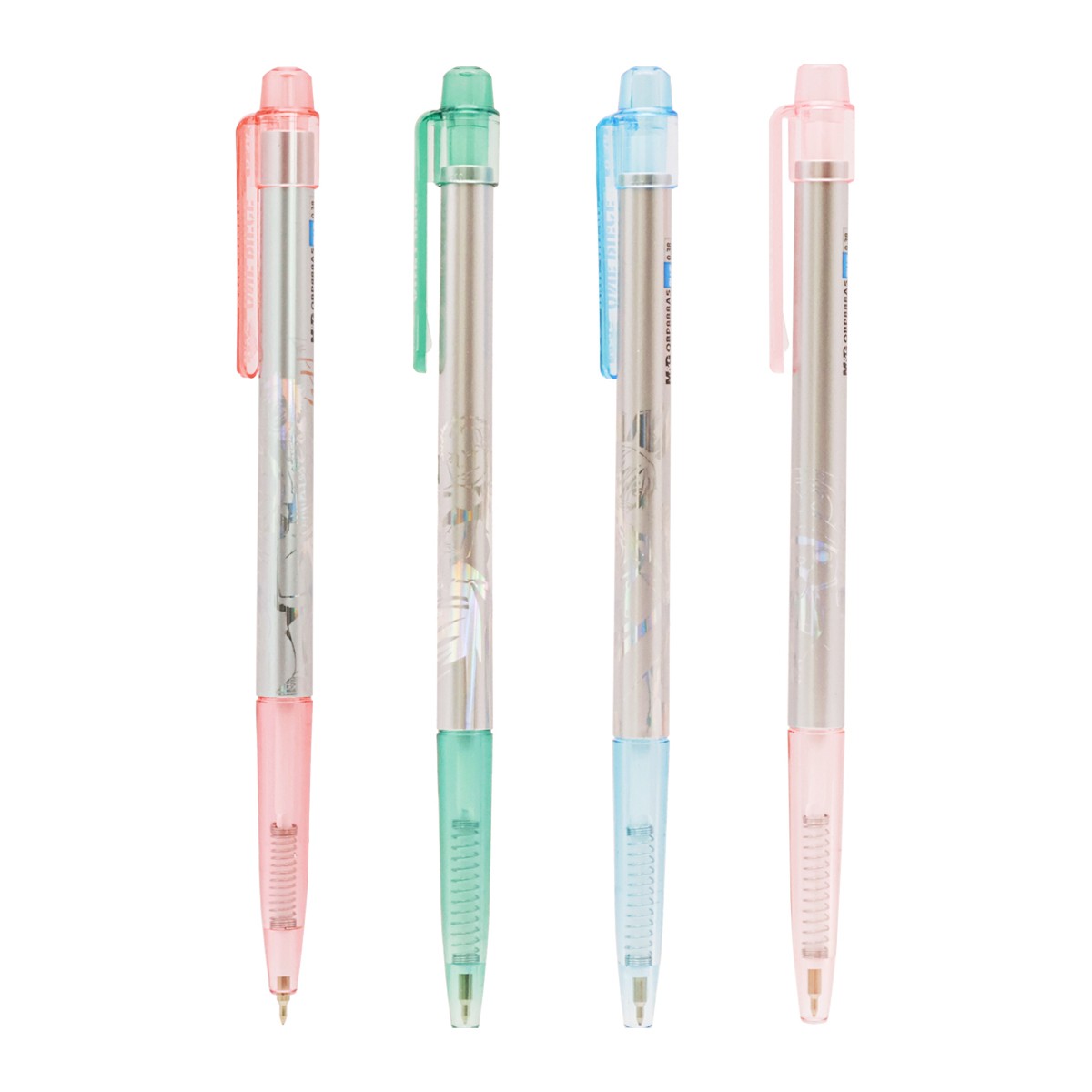 เอ็มแอนด์จี x วันพีช ปากกาลูกลื่น 0.38 มม. รุ่น QBP888A5A หมึกสีน้ำเงิน คละแบบ_5