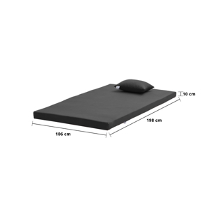 ไมดาส ท็อปเปอร์ รุ่น Basic Living 3.5 ฟุต หนา 3.5 นิ้ว สีเทาเข้ม_thumbnail_1